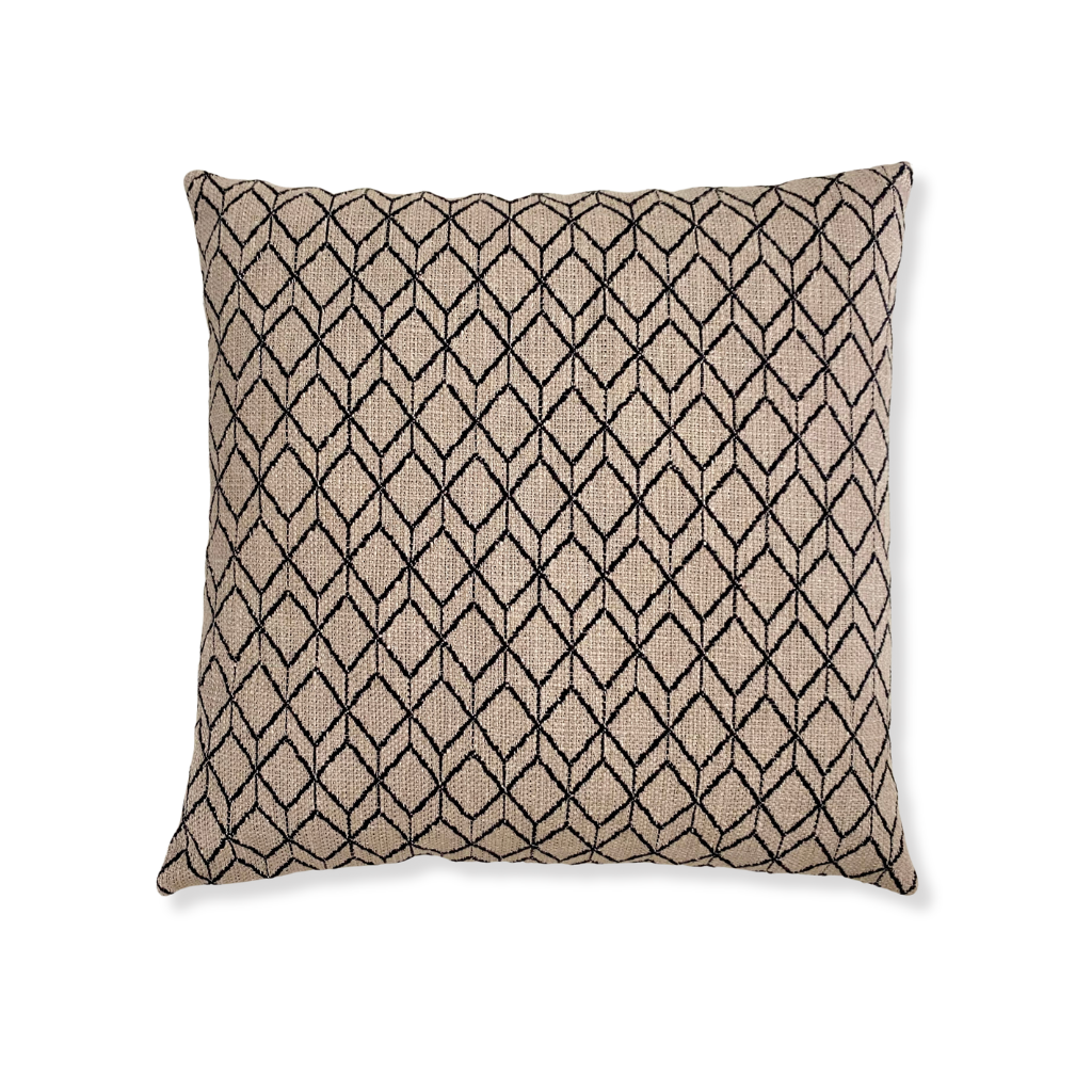 Geometric Jacquard Pillow Cover