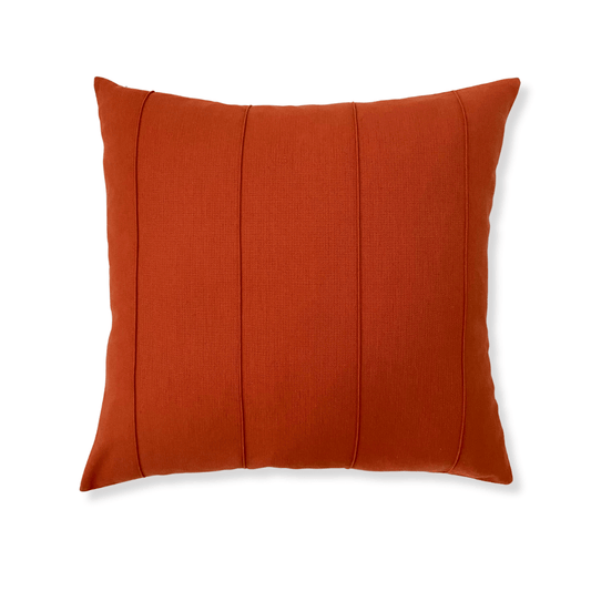 Terracota Parallel Pleats Pillow Cover