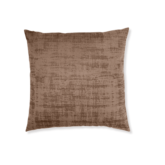 Brown Velvet Vintage Scratched Pillow Cover