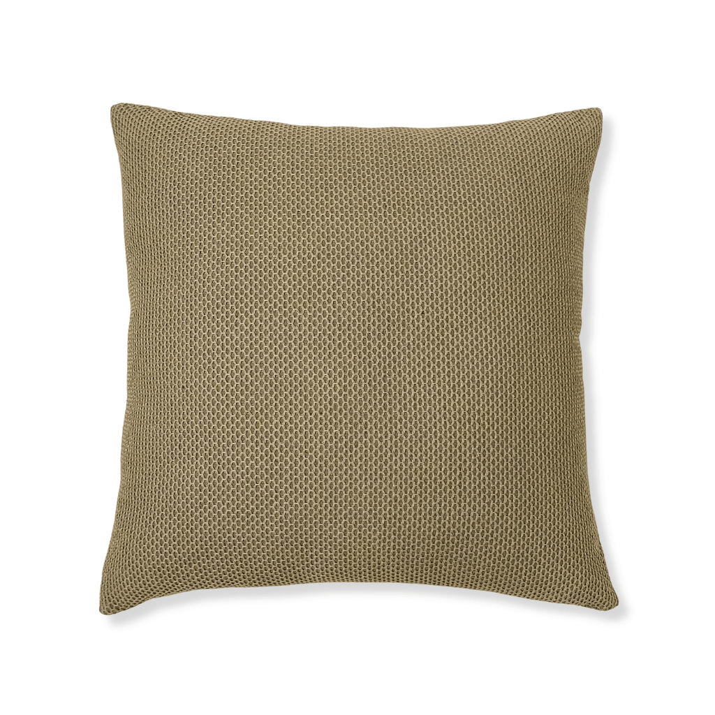 Green Honeycomb Textured Pillow Cover