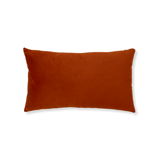 Terracota Corduroy Lumbar Pillow