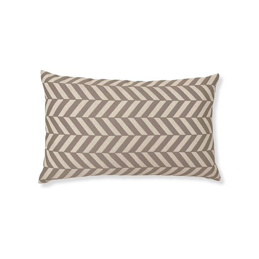 Jacquard Chevron Fendi Lumbar Pillow Cover