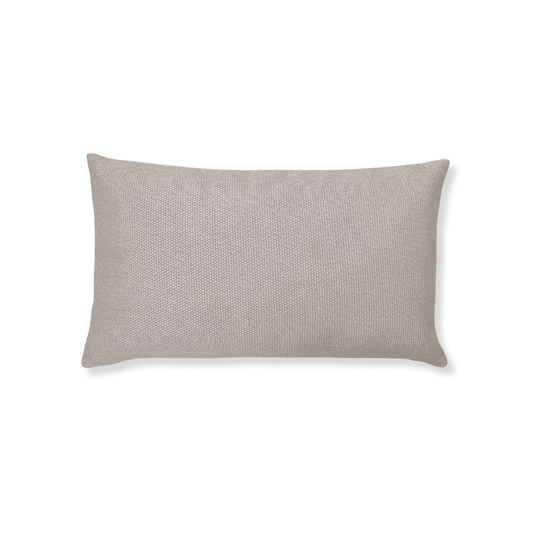 Light Beige Woven Textured Lumbar Pillow Cover