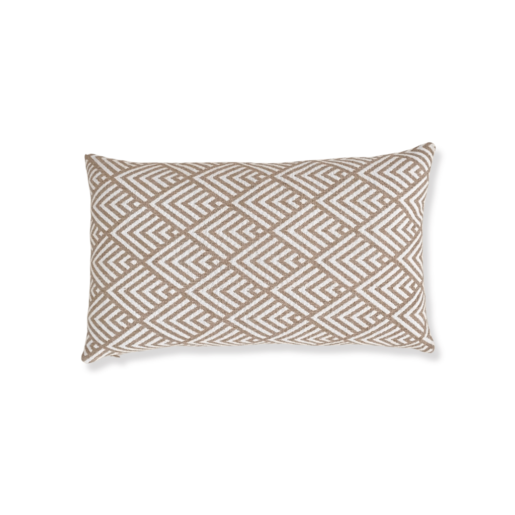 Jacquard Missoni Beige Lumbar Pillow Cover