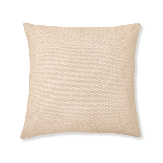 Light Beige Woven Textured Pillow Cover