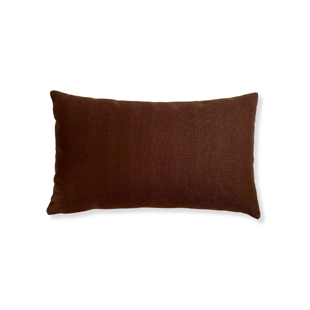 Brown Lumbar Pillow Cover